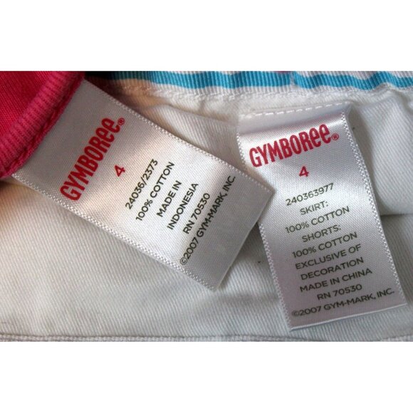 2008 Gymboree Tennis Match Outfit sz 4 Girls Shirt Skort Turtle Embroidered - Picture 6 of 6